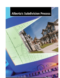 Alberta`s Subdivison Process