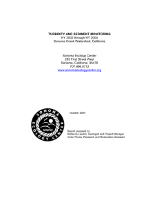 Turbidity and Sediment Monitoring