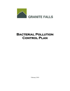 2010 Bacteria Pollution Control Plan
