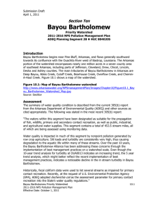 Bayou Bartholomew - ArkansasWater.org