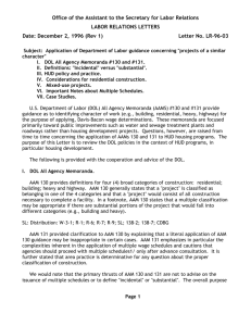 Labor Relations Letter No. LR-96-03, Application of Department of