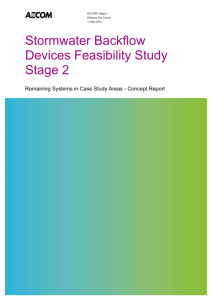 Stormwater Backflow Devices Feasibility Study Stage 2