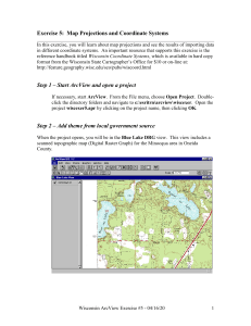 Exercise 5: Map Projections and Coordinate Systems