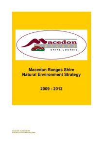 Natural Environment Strategy - Macedon Ranges Shire Council