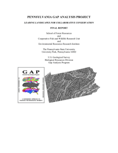 final report - Pennsylvania GAP Analysis Project