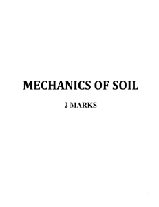 Mechanics of soils