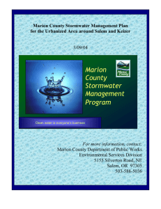 Marion County Stormwater Management Plan