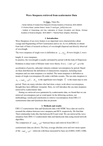 Wave Steepness retrieved from scattermeter Data