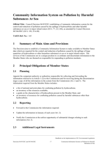 11.4 Community information System on Pollution by Harmful