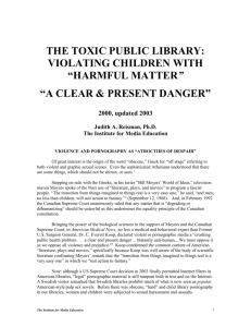 the toxic american public library: violating children with “harmful