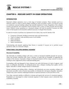 chapter 6 - rescuer safety in us&r operations