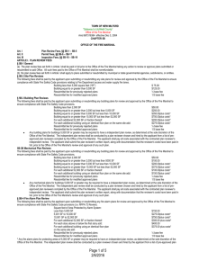 Fee Schedule - Town of New Milford