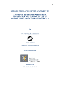 AgVet Chemicals National Scheme RIS