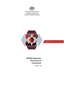 1.3 The APVMA Performance Framework