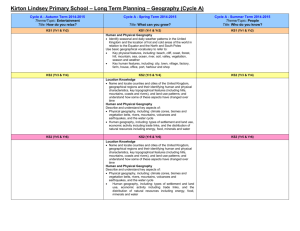 Long Term Planning - Kirton Lindsey Primary School