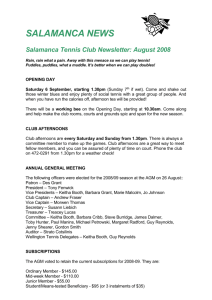 word - Salamanca Tennis
