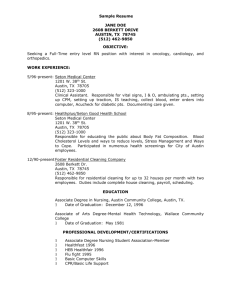 Learning Supplement: Sample Resume