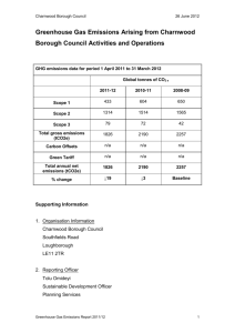 Details on the Greenhouse Gas Emissions Carbon Footprint