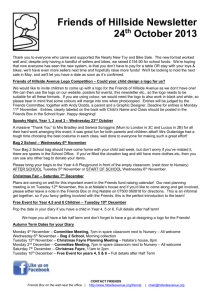 2013 10-2 October Newsletter - Hillside Avenue Primary and