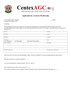 Associate Memberhip Application