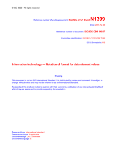 CD text for: ISO/IEC 14957 Information technology -