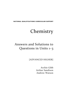 Answers and Solutions to Questions in Units 1-3