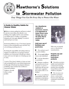 What can I do to help reduce stormwater pollution?