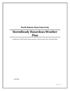 StormReady Hazardous Weather Plan
