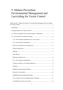 Environmental Management and Larviciding for Vector Control
