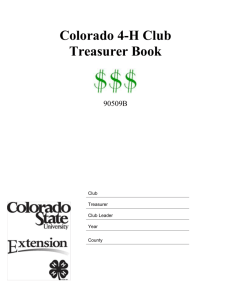 Treasurer Book