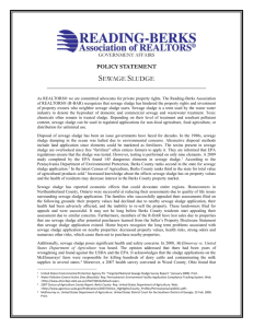 Sewage Sludge - Reading-Berks Association of Realtors