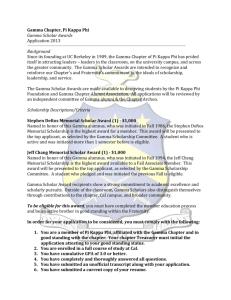 formal application - The Gamma Chapter of Pi Kappa Phi