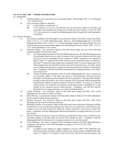 15A NCAC 02D .1208 OTHER INCINERATORS (a) Applicability. (1