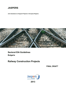 Sectoral EIA Guidelines Bulgaria: Railway Construction Projects