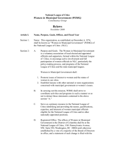 WIMG Bylaws - National League of Cities
