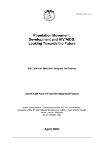 Population Movement and HIV Vulnerability