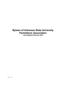 Constitution / Bylaws - Arkansas State University