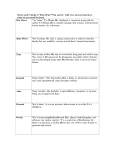 The Other Wes Moore Comparison Chart