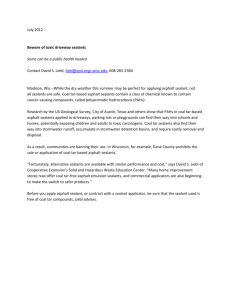 Beware of toxic driveway sealants - Fond du Lac County | University