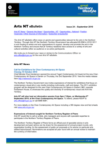 Arts NT - Department of Natural Resources, Environment, The Arts