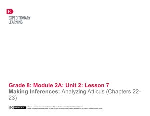Grade 8: Module 2A: Unit 2: Lesson 7 Grade 8: Module 2A: Unit 2