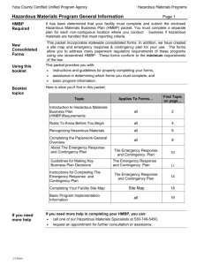 Hazardous Materials Program General Information