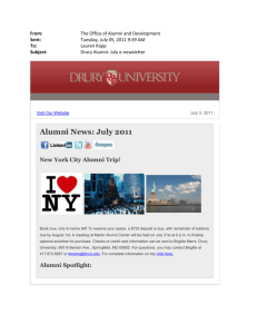 From: The Office of Alumni and Development Sent: Tuesday, July 05