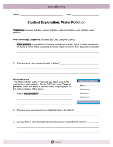 WaterPollutionSE - SVN3MEnvironmentalScience