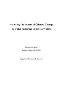 Assessing the impact of Climate Change on