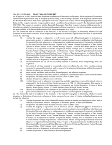 15A NCAC 02R .0403 DONATION OF PROPERTY (a) If approved
