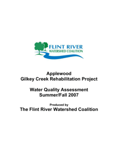 Gilkey Creek Monitoring Project Report