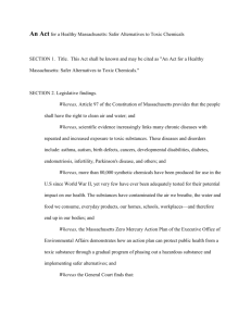 Safer Alternatives to Toxic Chemicals