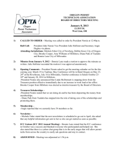 1-8-13 Meeting Minutes - Oregon Permit Technicians Association