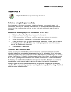 Poster 2 Human population growth – depletion of resources